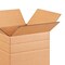 250 pack Eco Friendly Multi Depth Corrugated Mailing Boxes Durable Packaging Cartons 10 x 10 x 10 Inch